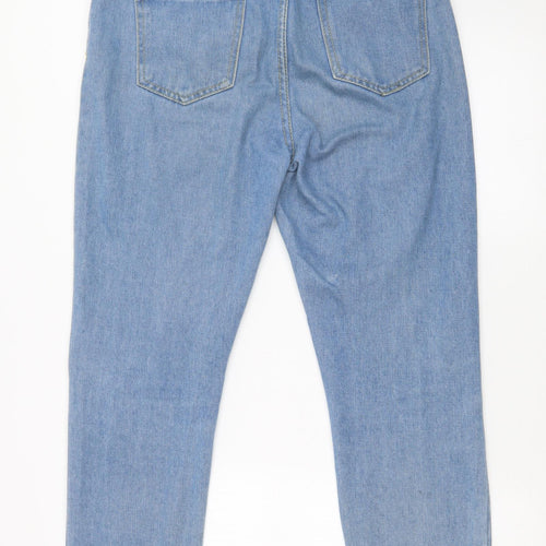 Boohoo Womens Blue   Mom Jeans Size 10 L27 in