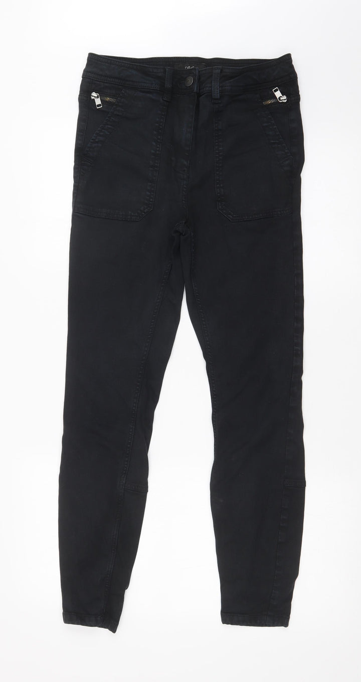NEXT Womens Black Skinny Jeans Size 10 L28 in