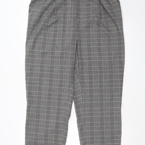 Warehouse Womens Multicoloured Check  Dress Pants Trousers Size 18 L24 in