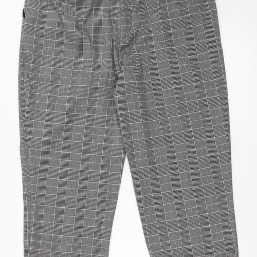 Warehouse Womens Multicoloured Check  Dress Pants Trousers Size 18 L24 in