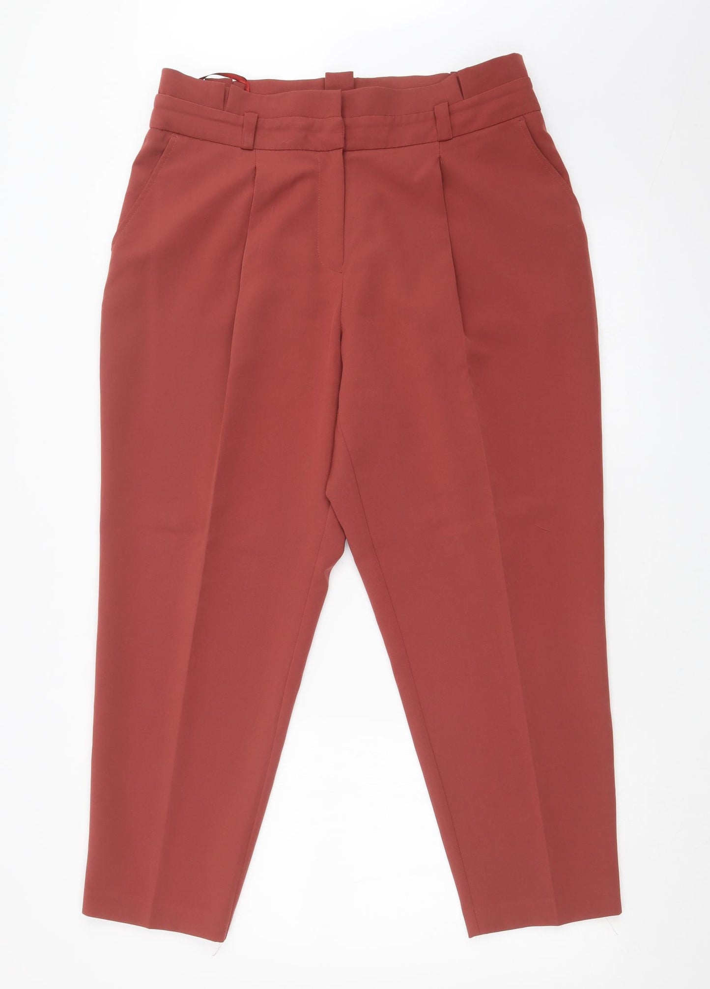 New Look Womens Red   Dress Pants Trousers Size 14 L24 in