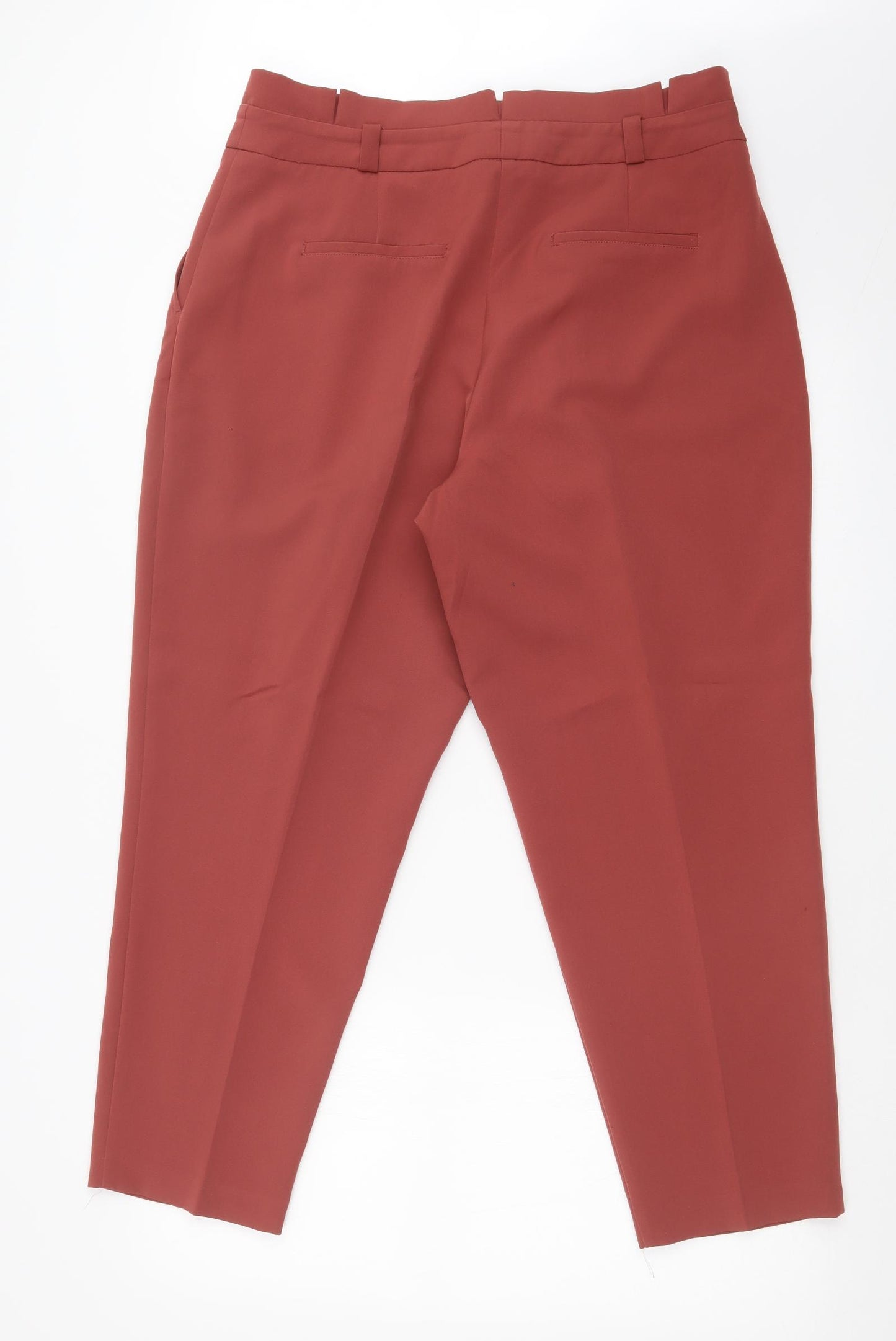 New Look Womens Red   Dress Pants Trousers Size 14 L24 in