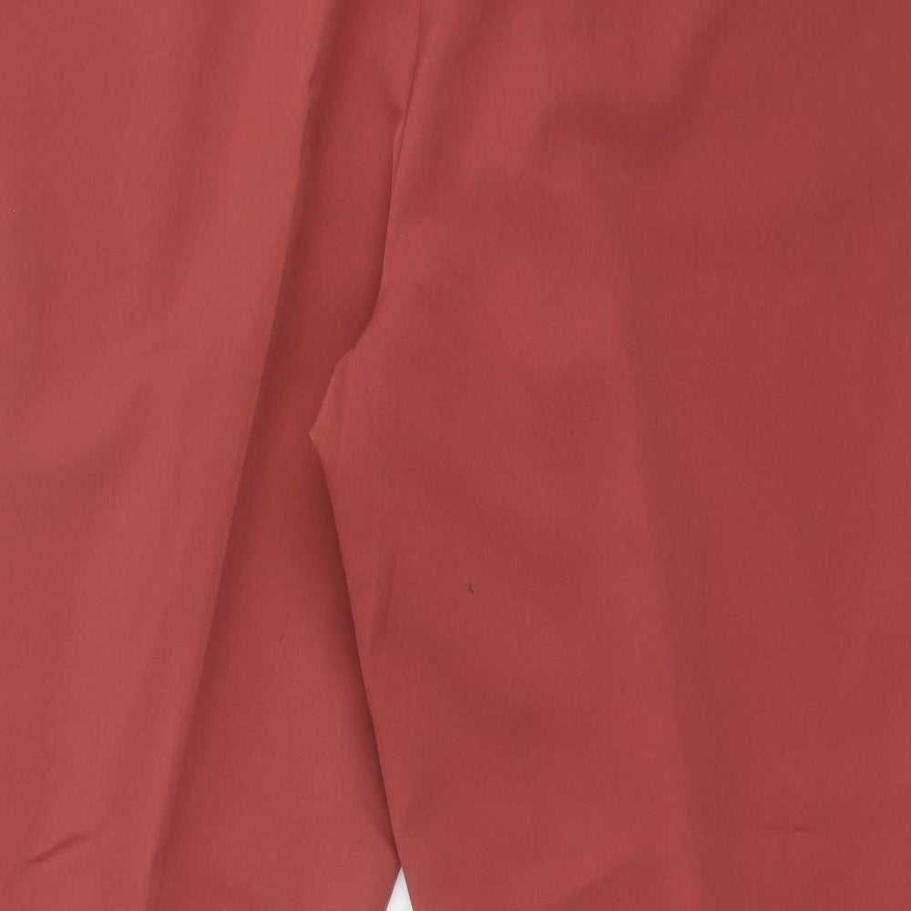 New Look Womens Red   Dress Pants Trousers Size 14 L24 in