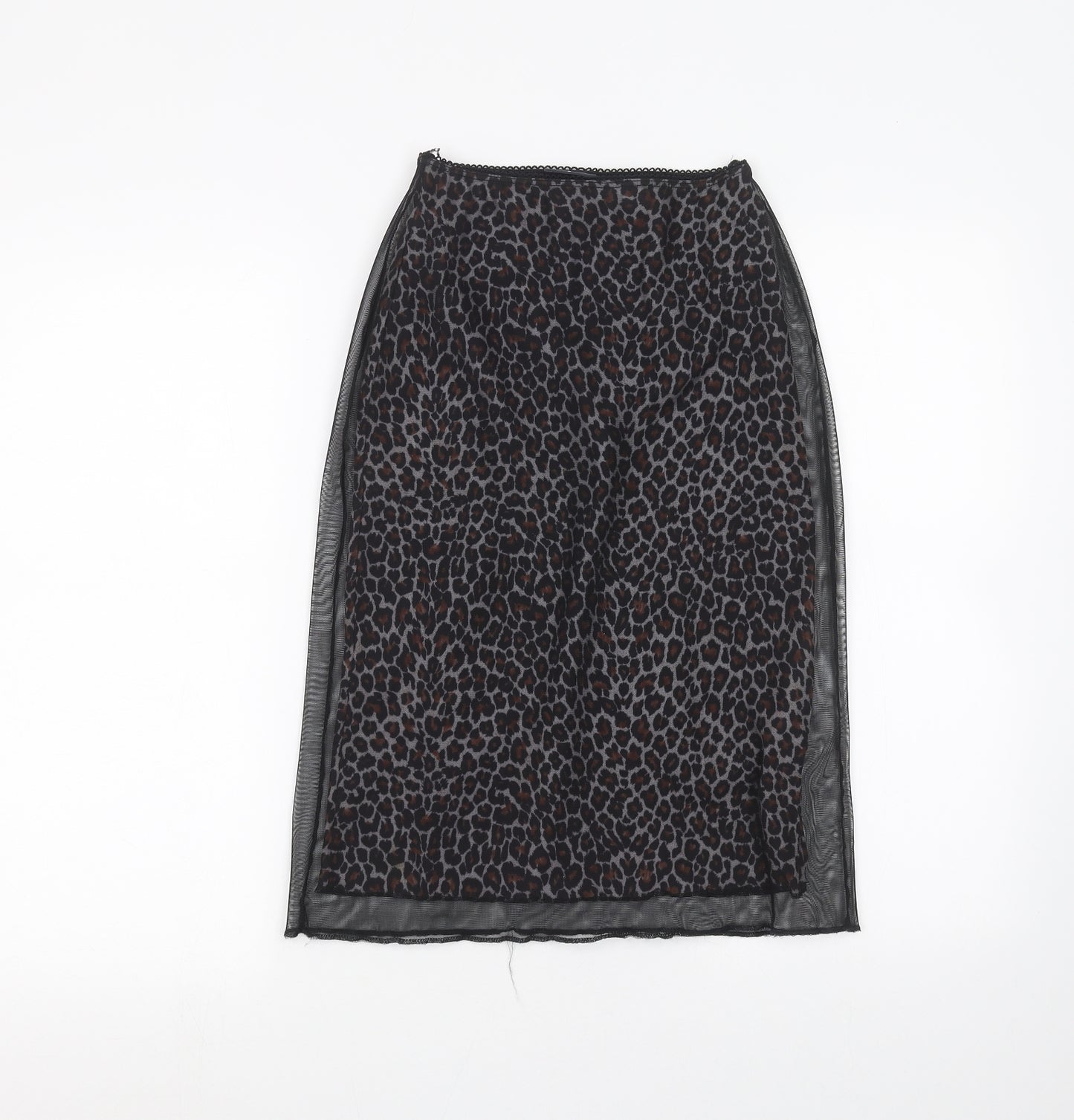 Pilot Womens Black   A-Line Skirt Size 8
