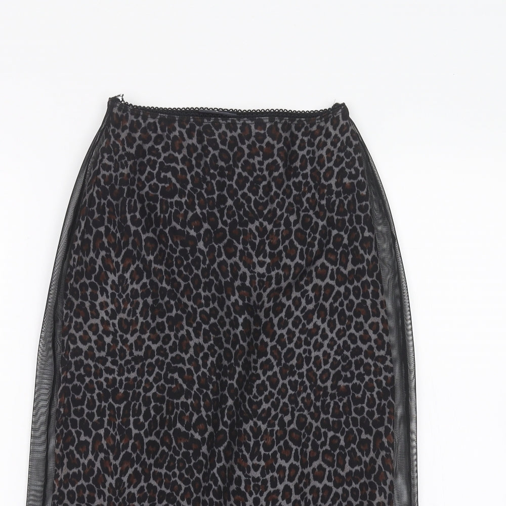 Pilot Womens Black   A-Line Skirt Size 8