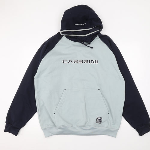 Carbrini Mens Blue   Pullover Hoodie Size L