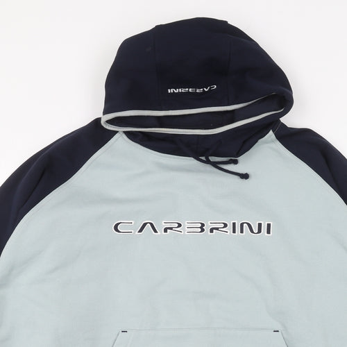Carbrini Mens Blue   Pullover Hoodie Size L