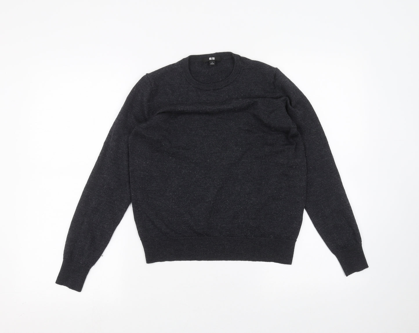 Uni Boys Black   Pullover Jumper Size L