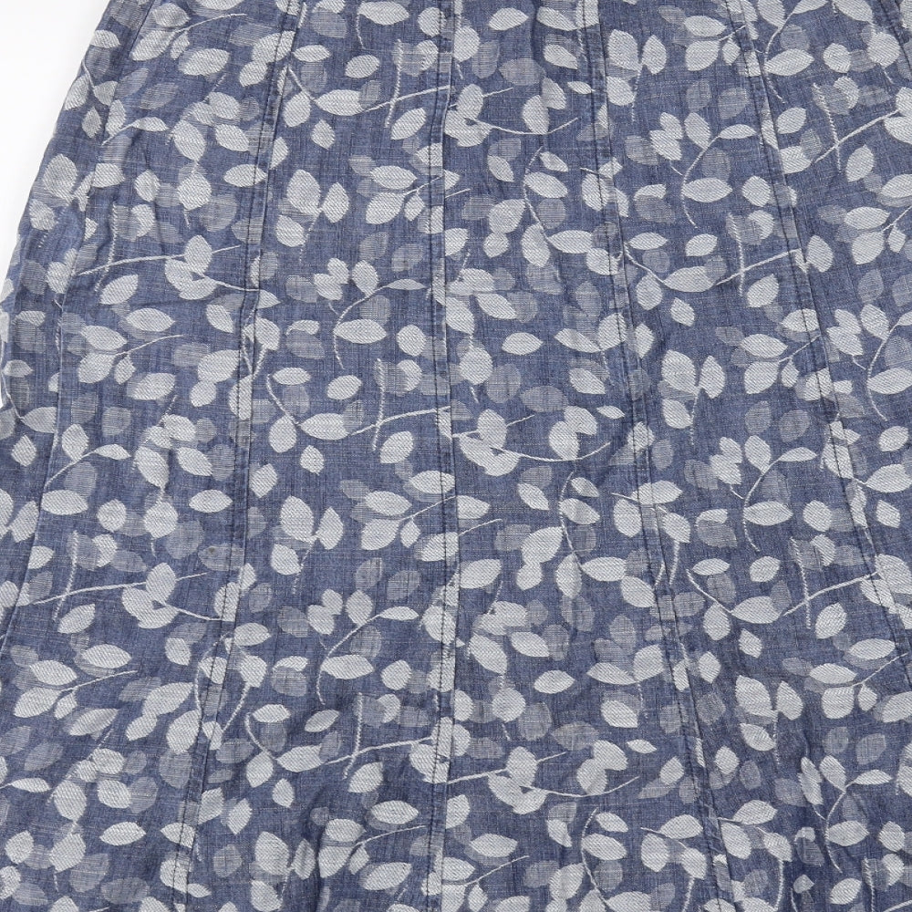 Marks and Spencer Womens Blue   A-Line Skirt Size 10