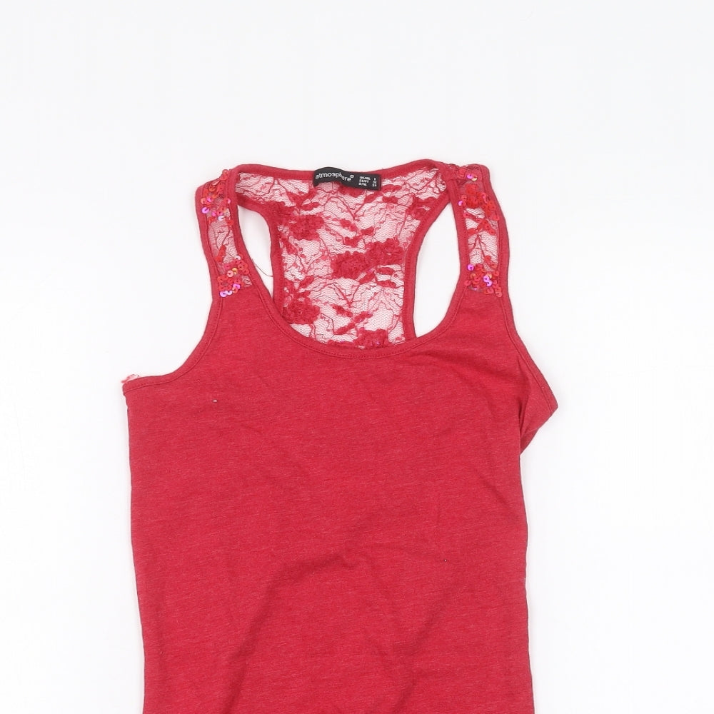 Atmosphere Womens Red   Basic Tank Size 8