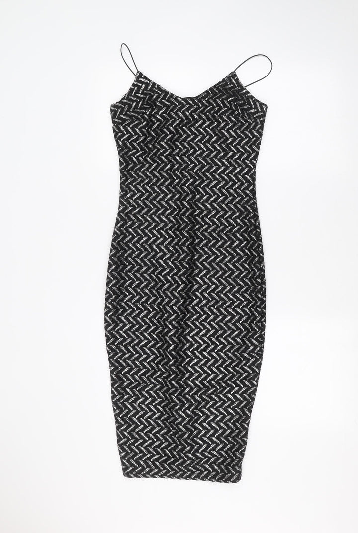 River Island Womens Black   Pencil Dress  Size 6