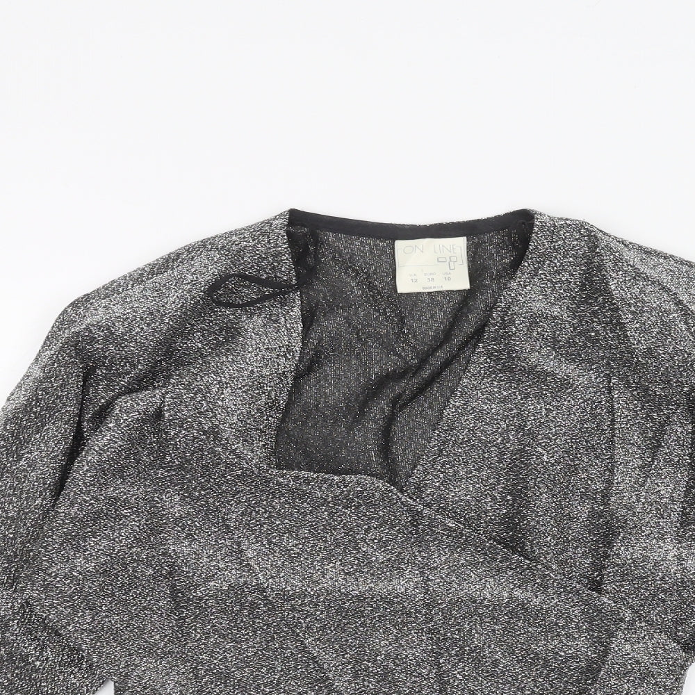 on line Womens Silver   Basic T-Shirt Size 12