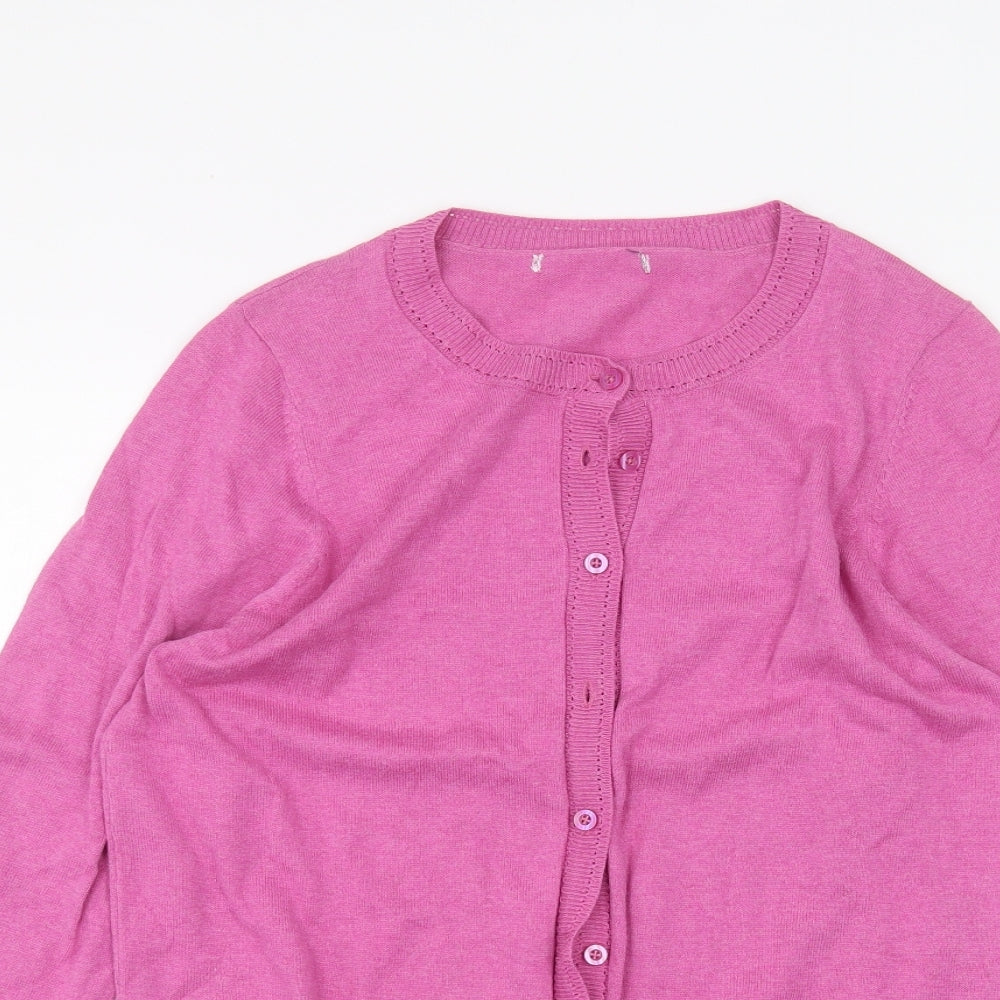 Marks and Spencer Womens Pink   Basic T-Shirt Size 10