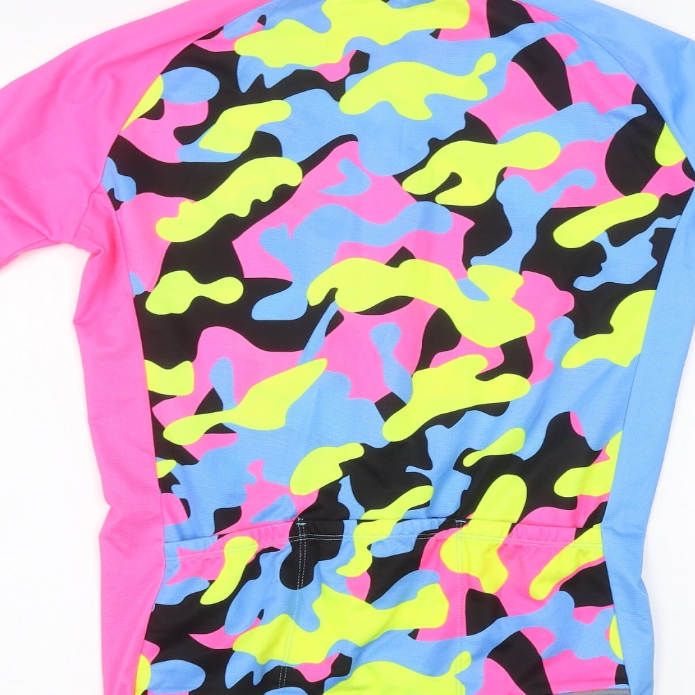Preworn Womens Pink Camouflage  Basic T-Shirt Size 2XL