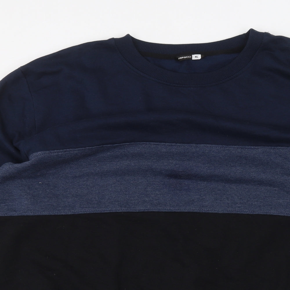 PEP&CO Mens Blue   Pullover Jumper Size XL