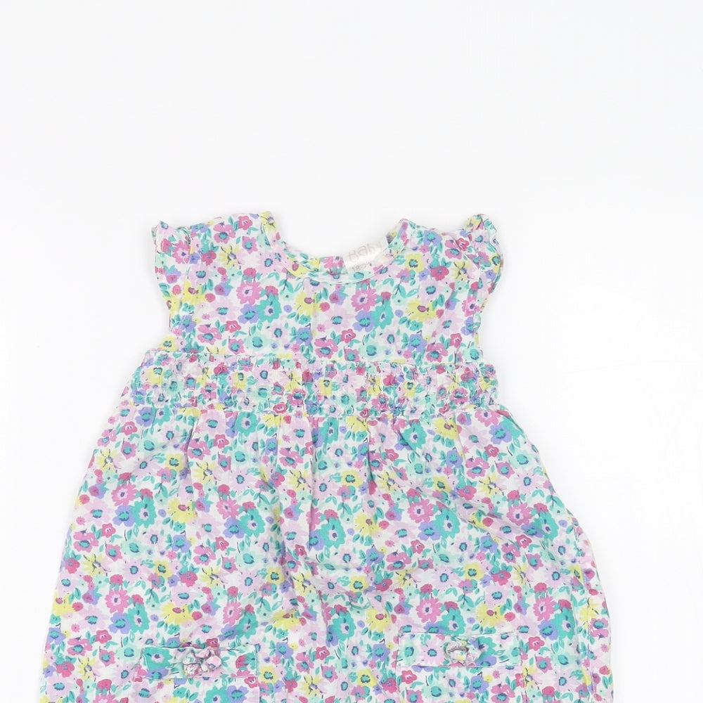 Baby Baby White Floral  Babygrow One-Piece Size 18-24 Months