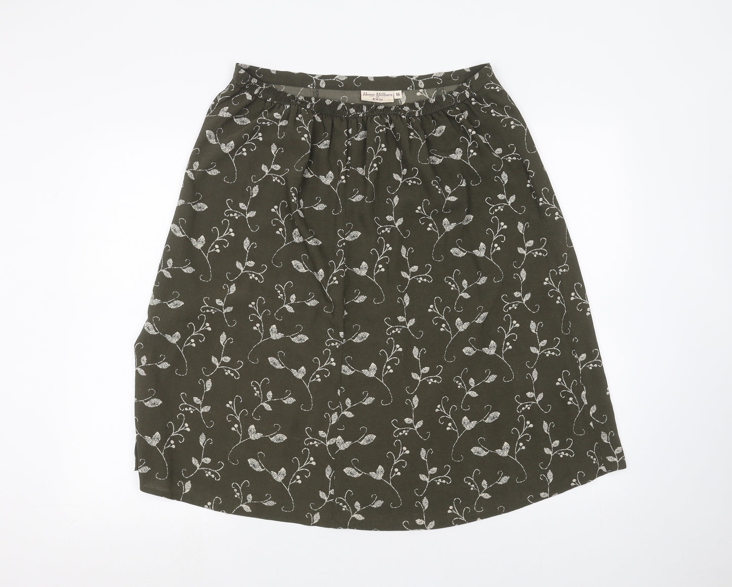 EWM Womens Green   A-Line Skirt Size 16