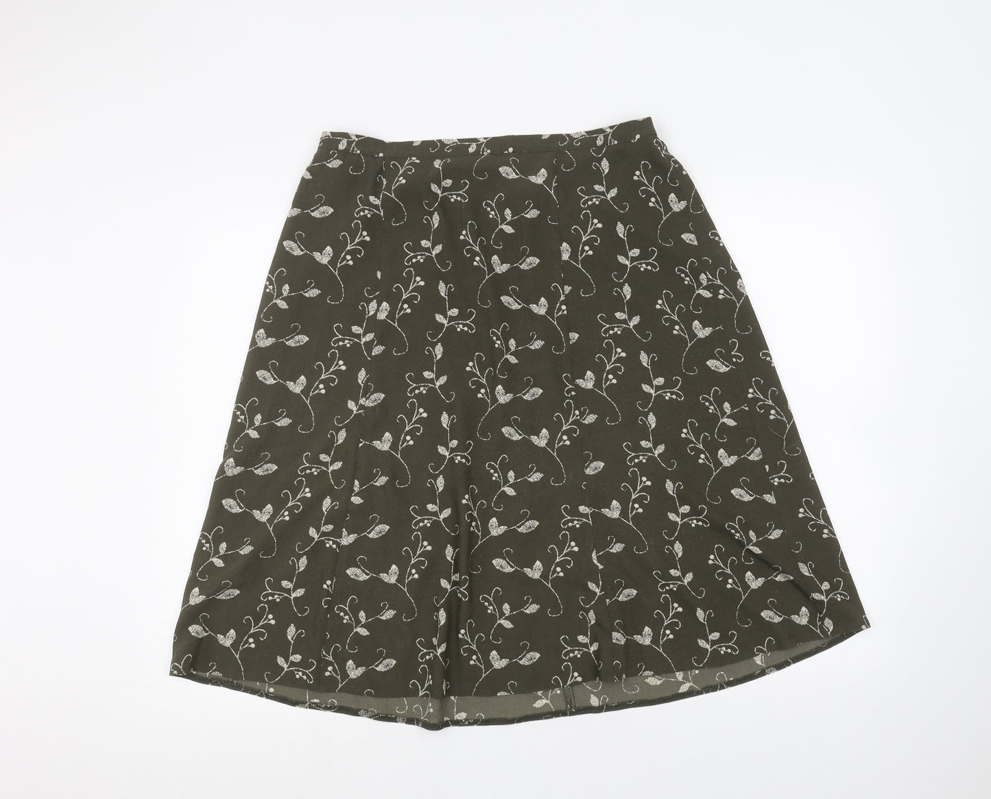 EWM Womens Green   A-Line Skirt Size 16