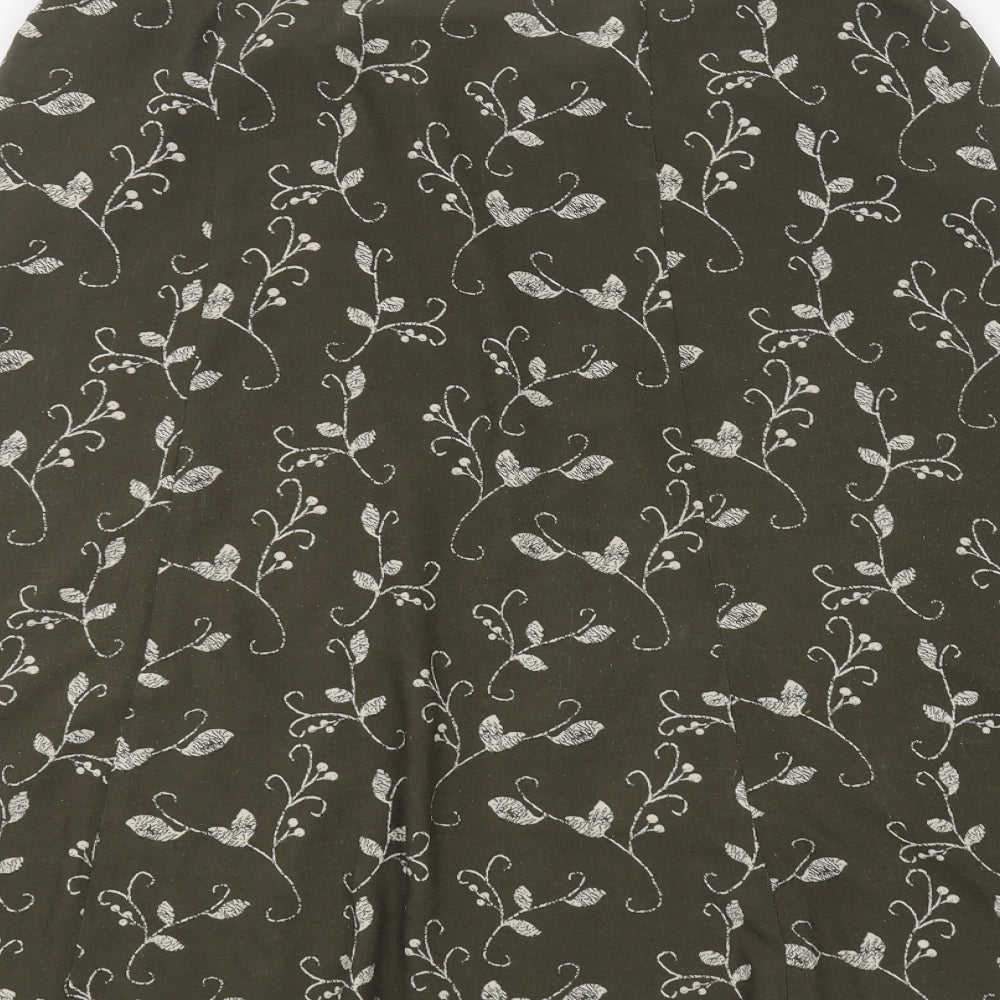 EWM Womens Green   A-Line Skirt Size 16