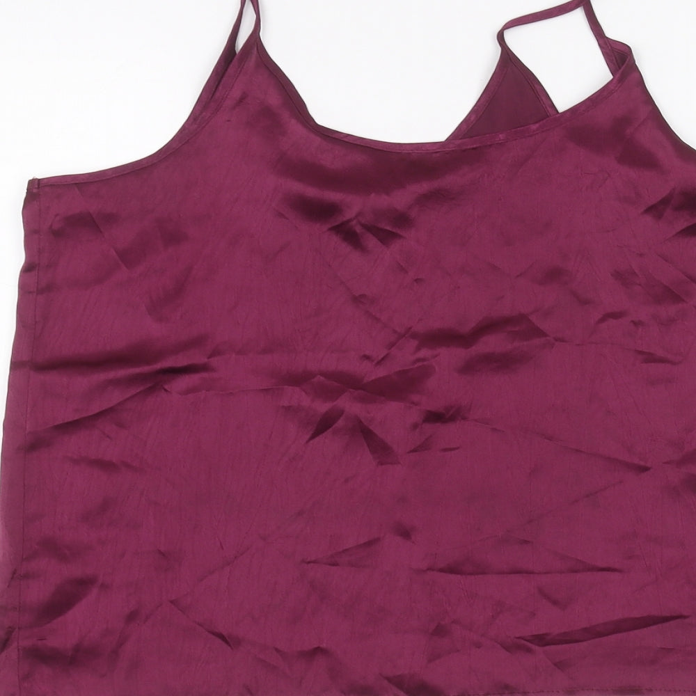 stmichael Womens Purple   Basic T-Shirt Size 14