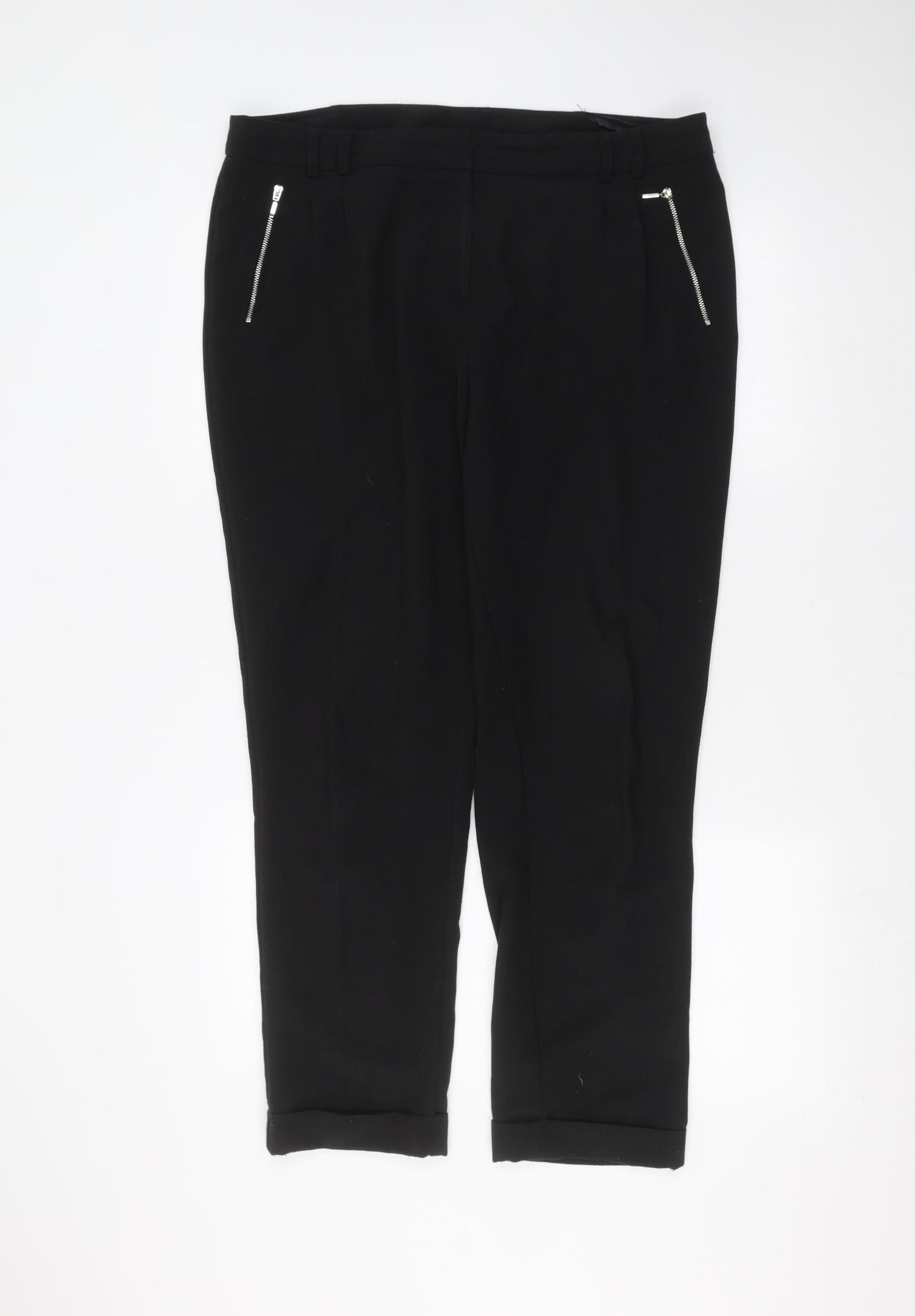 BHS Womens Black   Trousers  Size 16 L25 in