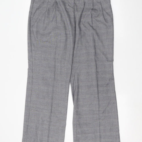 Per Una Womens Grey   Trousers  Size 14 L27 in