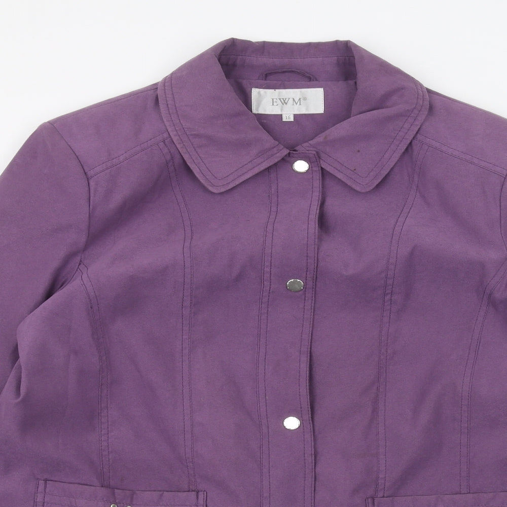 EWM Womens Purple   Jacket  Size 16