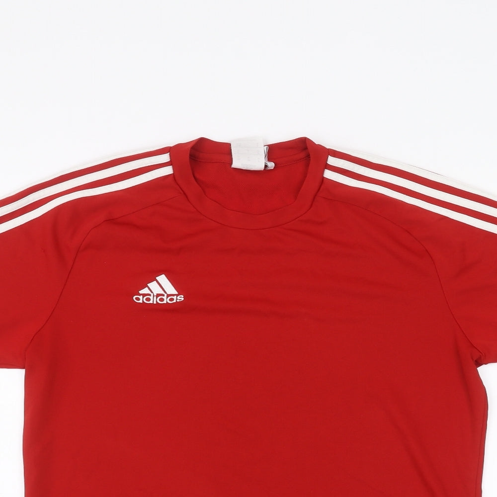 adidas Mens Red    T-Shirt Size M