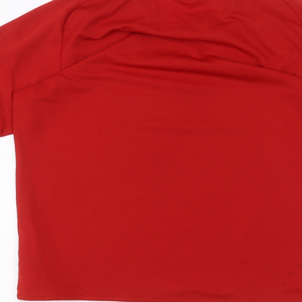 adidas Mens Red    T-Shirt Size M