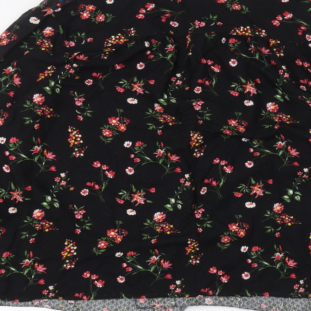 TU Womens Black Floral  Cardigan Jumper Size 22
