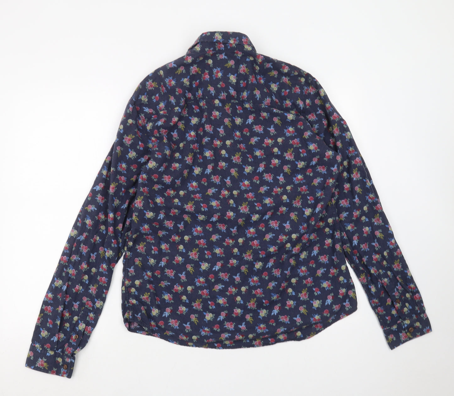 NEXT Mens Blue Floral   Dress Shirt Size L