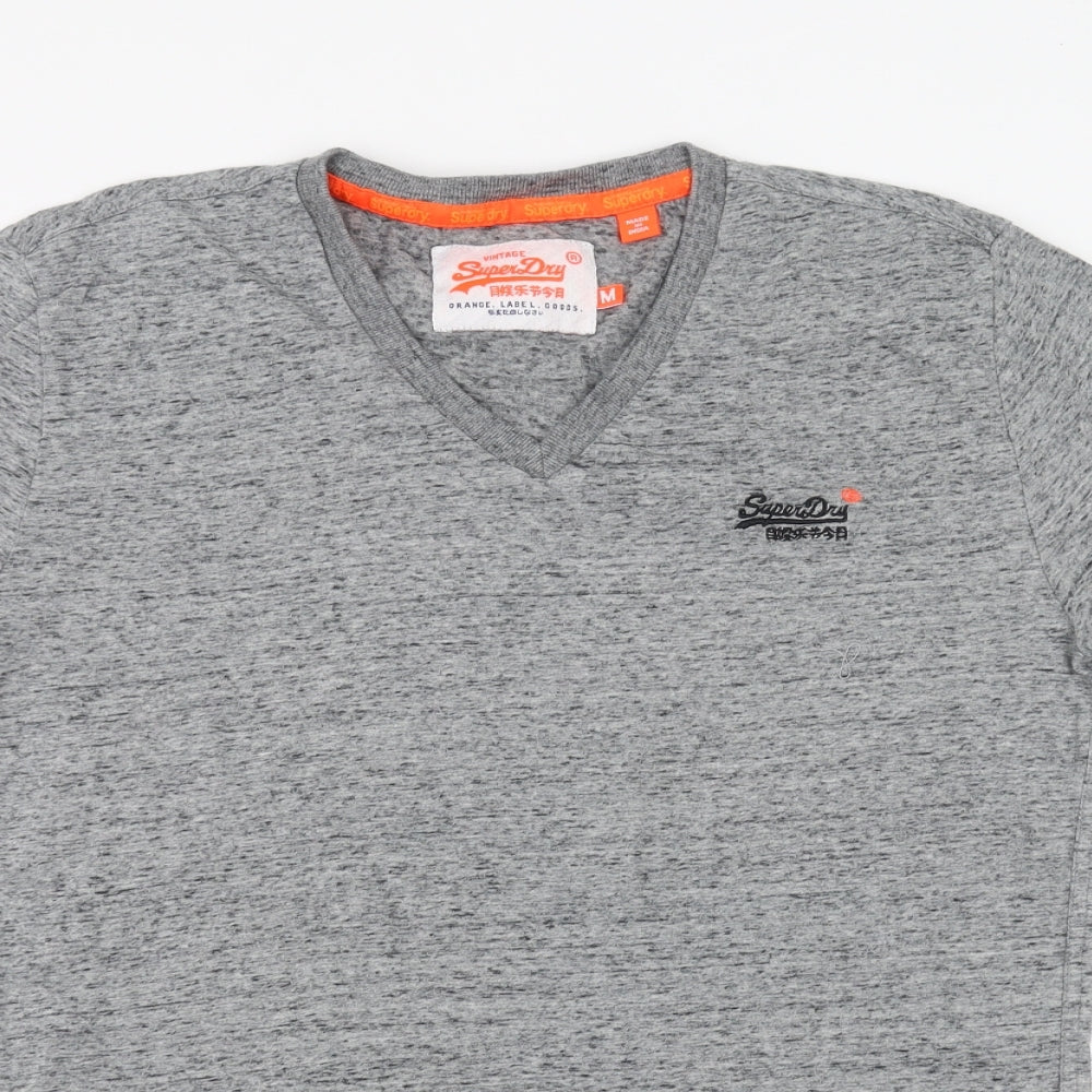Superdry Mens Grey    T-Shirt Size M