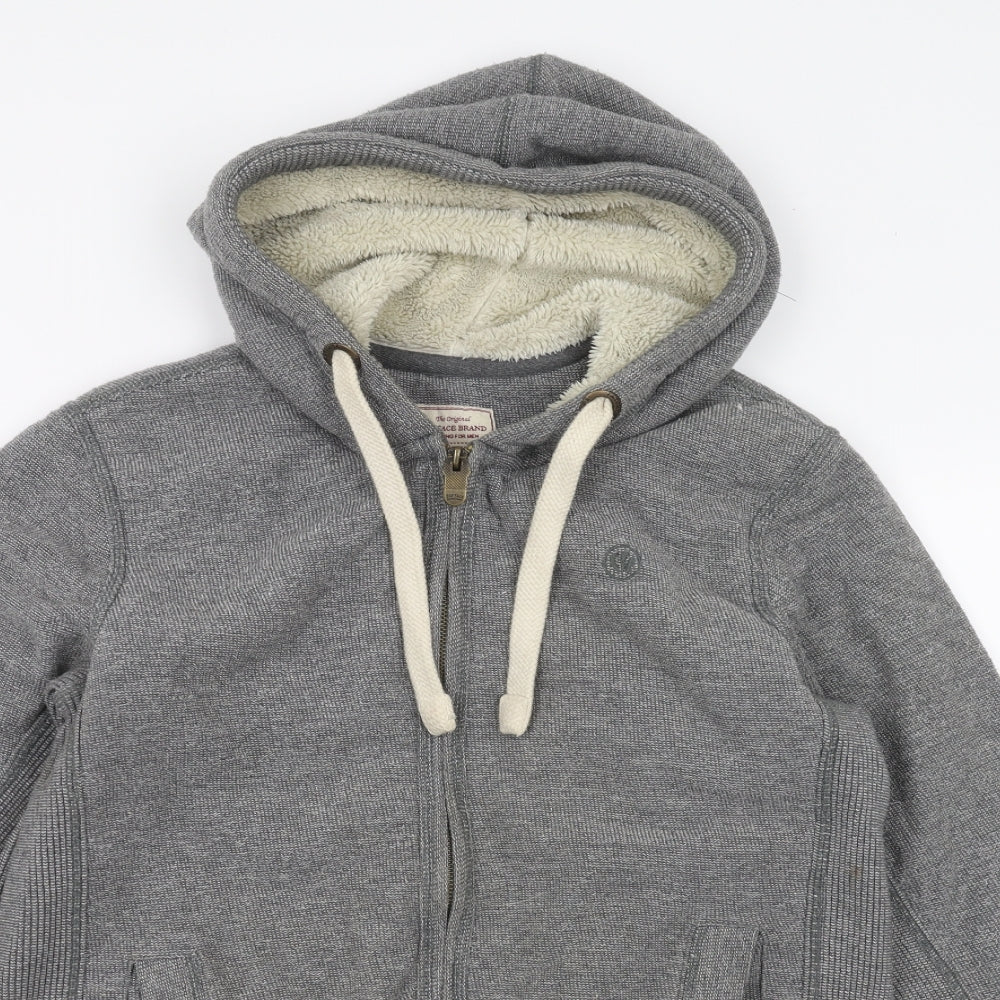 Fat Face Mens Grey   Full Zip Hoodie Size S