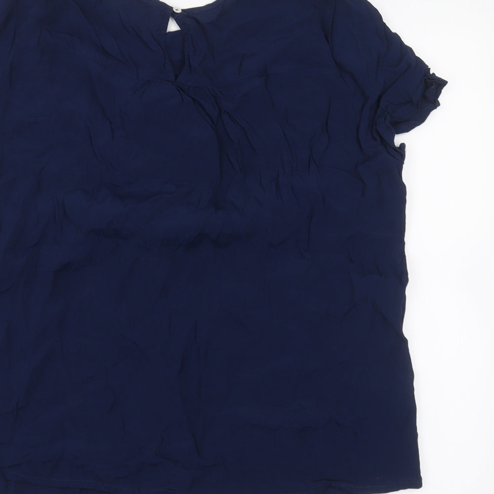 TU Womens Blue   Basic Blouse Size 18