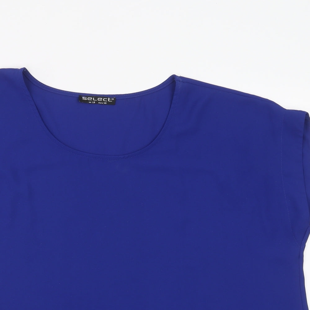 Select Womens Blue   Basic T-Shirt Size 18