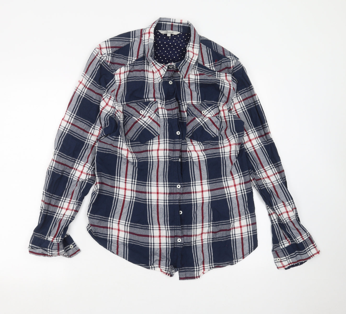 Peacocks Womens Blue   Basic Button-Up Size 20