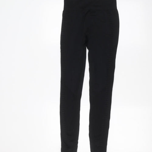 South Beach Womens Black   Jogger Leggings Size XS L26 in