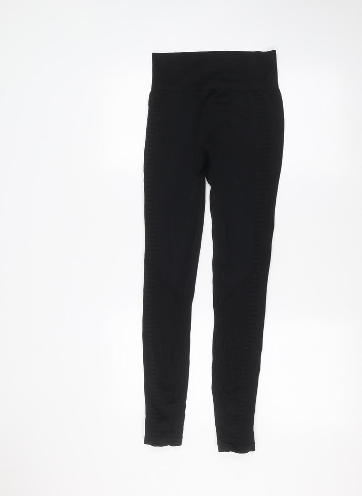 South Beach Womens Black Jogger Leggings Size XS L26 in