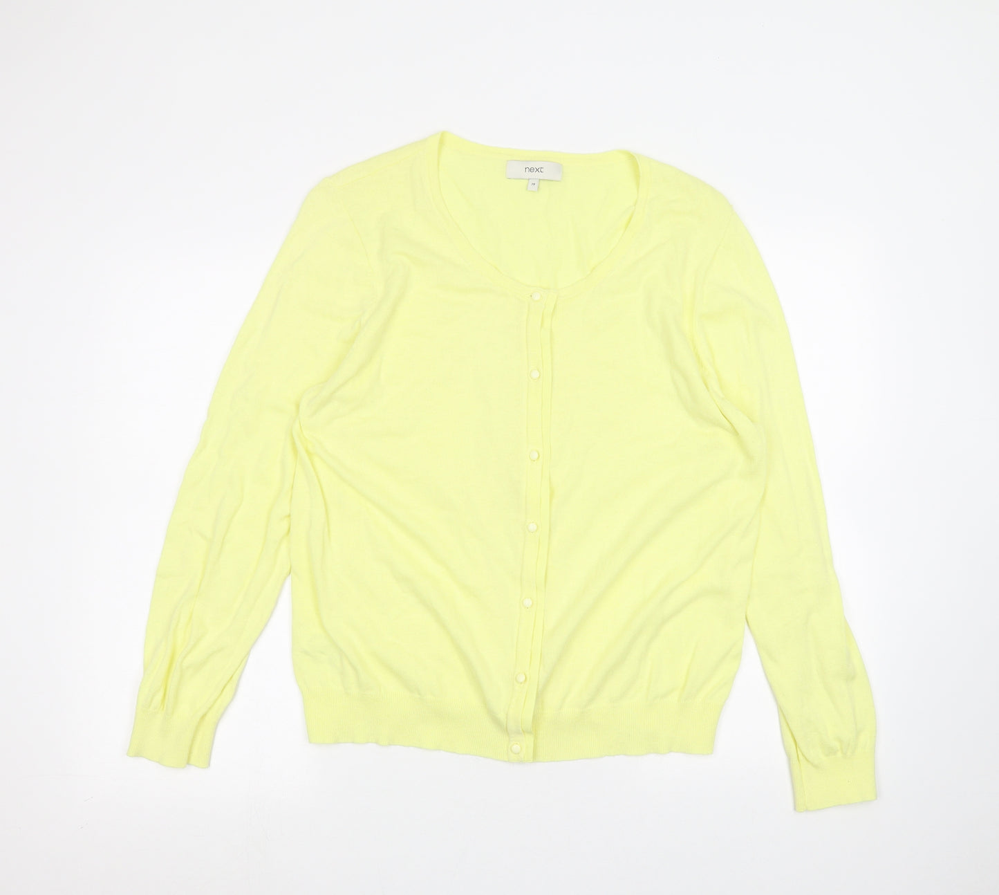 NEXT Womens Yellow   Cardigan Jumper Size 10