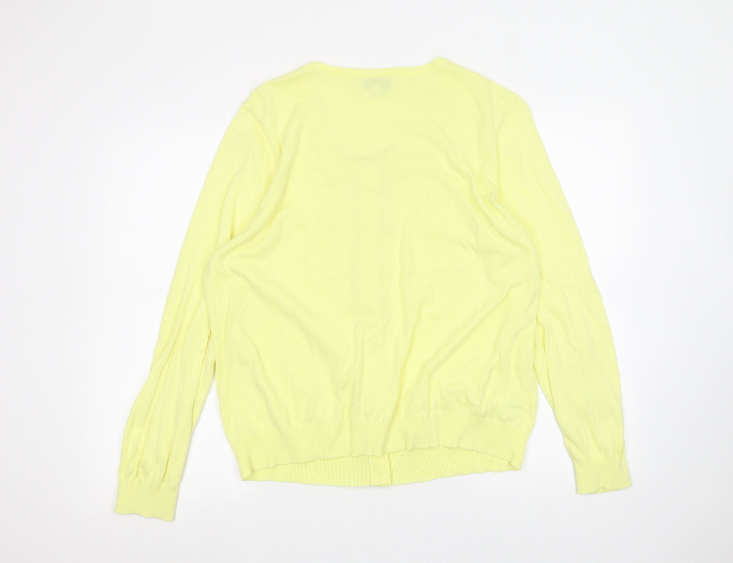 NEXT Womens Yellow   Cardigan Jumper Size 10