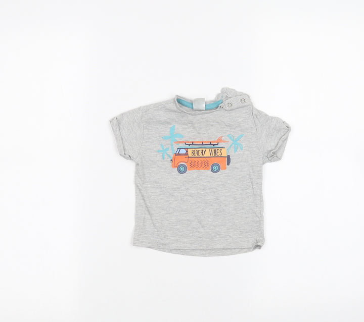 H&M Baby Grey Basic T-Shirt Size 3-6 Months
