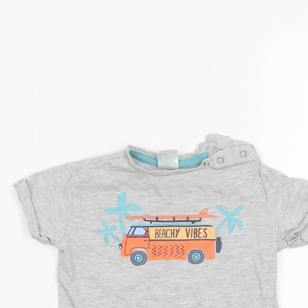 H&M Baby Grey   Basic T-Shirt Size 3-6 Months