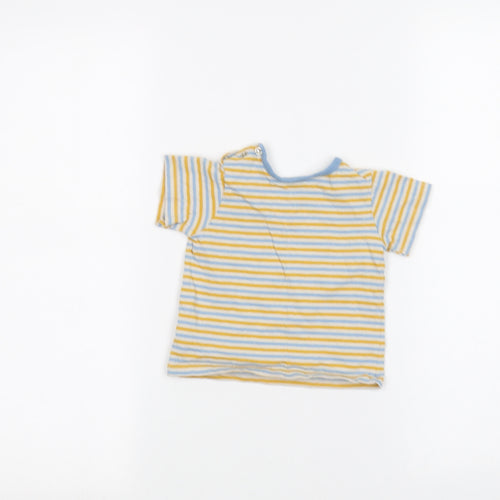 Marks and Spencer Baby White Striped  Basic T-Shirt Size 3-6 Months