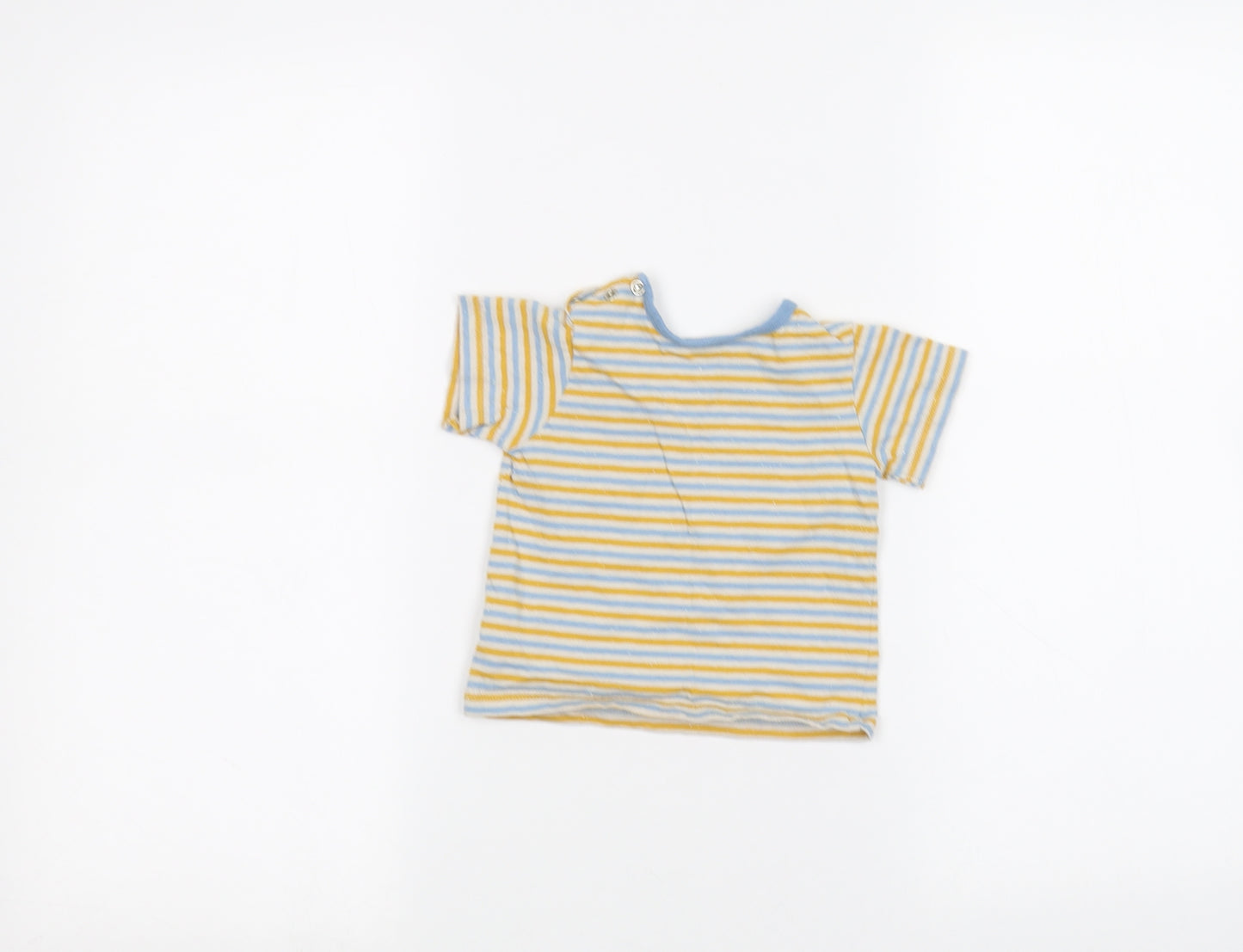 Marks and Spencer Baby White Striped  Basic T-Shirt Size 3-6 Months