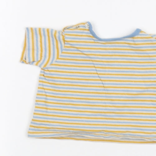 Marks and Spencer Baby White Striped  Basic T-Shirt Size 3-6 Months