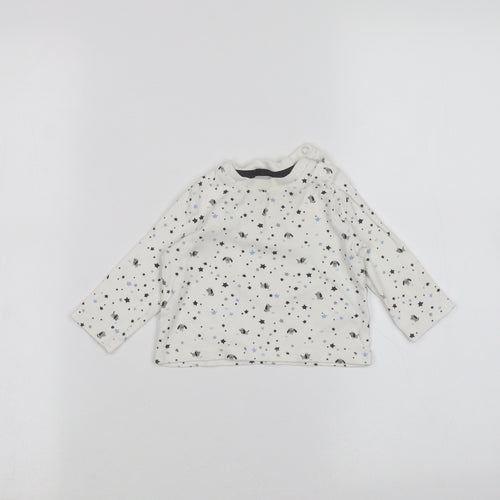 F&F Baby White   Basic T-Shirt Size 0-3 Months