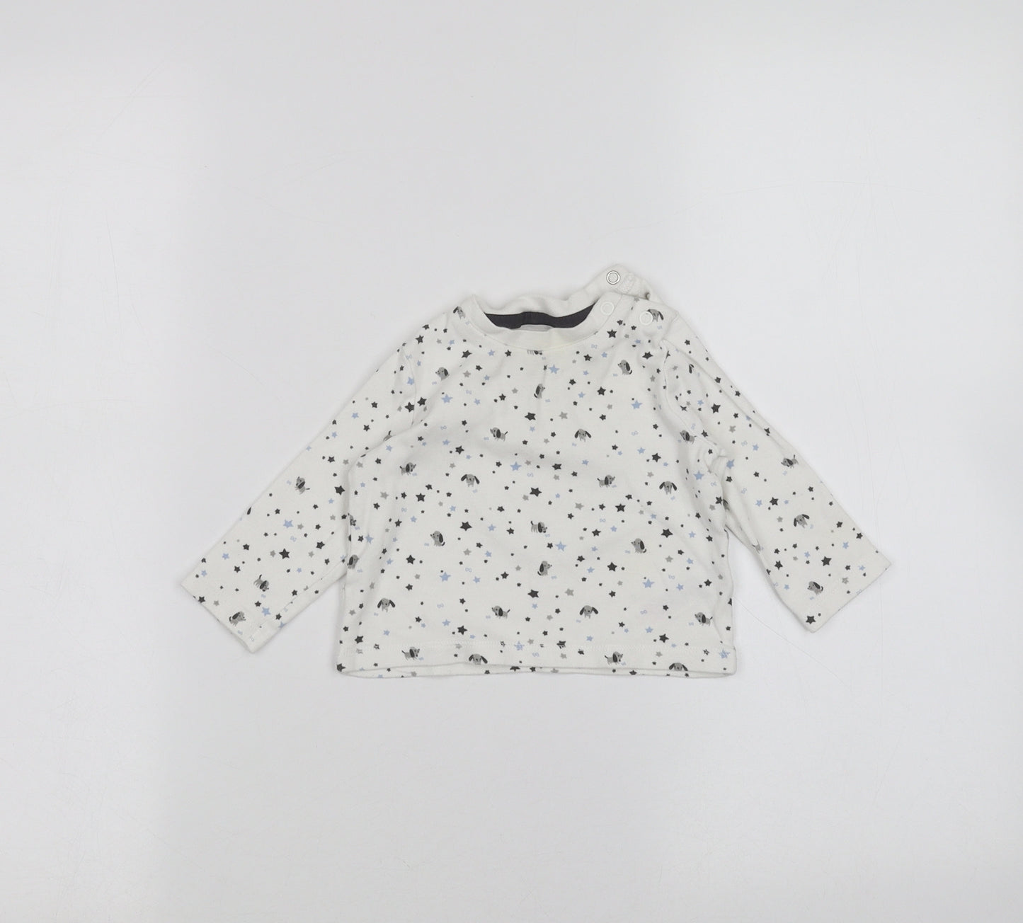 F&F Baby White   Basic T-Shirt Size 0-3 Months