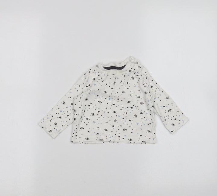 F&F Baby White   Basic T-Shirt Size 0-3 Months