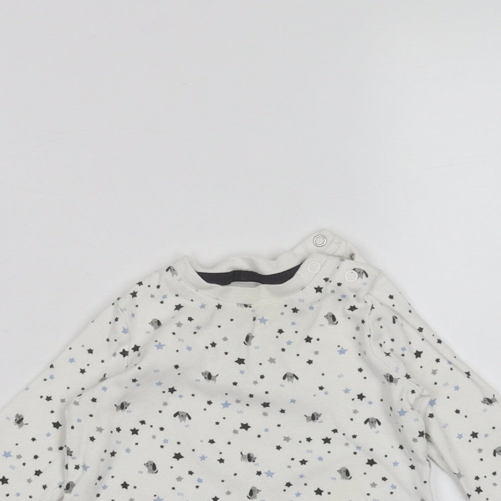 F&F Baby White   Basic T-Shirt Size 0-3 Months