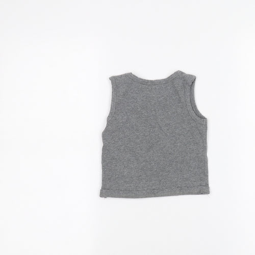 Preworn Baby Grey   Basic Tank Size 12 Months
